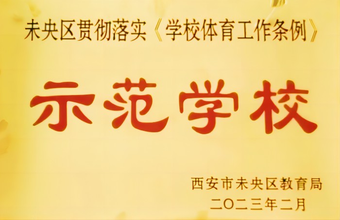 未央区贯彻落实《学校体育工作条例》示范学校 学校荣誉 西安凤凰城初级中学